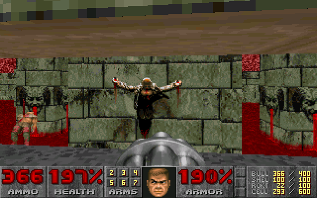 DOOM (часть 2) - Моё, 1993, Прохождение, Doom, ID Software, Игры для DOS, Компьютерные игры, Шутер, Ретро-Игры, Длиннопост