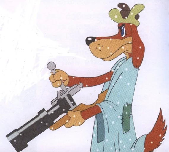 Sharik's gun from Prostokvashino - Prostokvashino, photo sniper, Soviet cartoons, Cartoons, Camera, Zenith, Video, Longpost