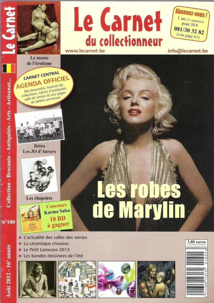 Marilyn Monroe on the covers of magazines (IX) Cycle Magnificent Marilyn 404 issue - Cycle, Gorgeous, Marilyn Monroe, Actors and actresses, Celebrities, Beautiful girl, Blonde, Magazine, , Cover, Belgium, 2012