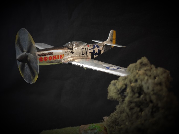 Brilliant Mustang P-51 cookie Revell 1/72 - My, Ford mustang, Revell, Diorama, Stand modeling, Video, Longpost