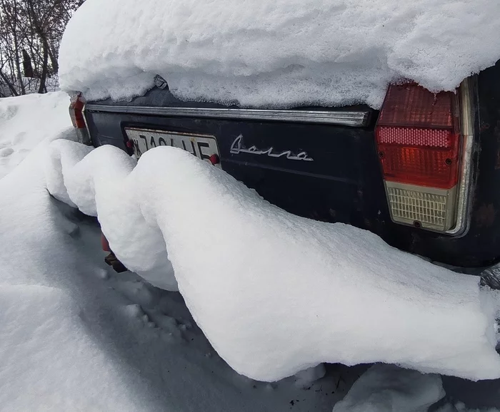 Waves on the Volga - My, Gaz-24 Volga, Snow