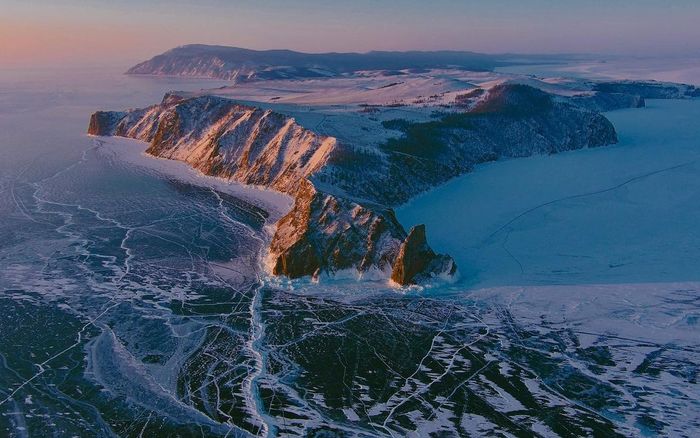 Olkhon Island, Lake Baikal - The photo, Baikal, Olkhon, Lake, Island, Russia, Nature, beauty of nature, The nature of Russia, Ice