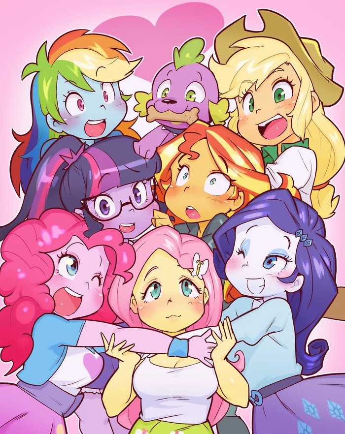 We got this Together - My Little Pony, Mane 6, Twilight sparkle, Rainbow Dash, Applejack, Pinkie Pie, Fluttershy, Rarity, Spike, Equestria Girls