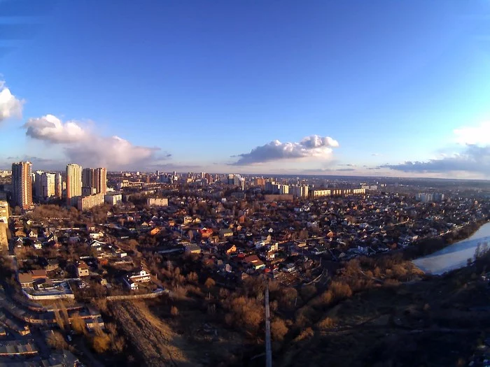 Kharkov from a bird's eye view - My, Kharkov, Quadcopter, Drone, Beginning photographer, The photo, Town