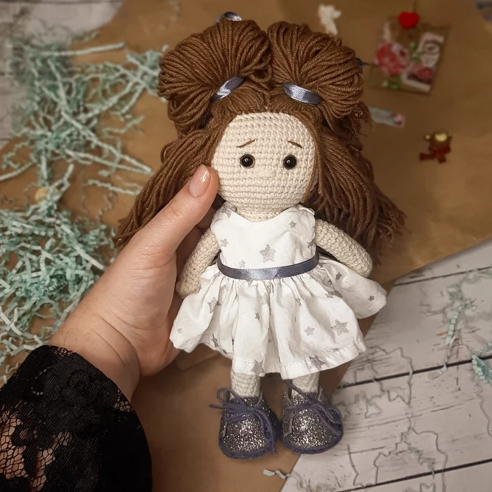 How I started knitting dolls - My, Doll, Knitted toys, Textile doll, Handmade, Interior doll, Needlework without process, Longpost