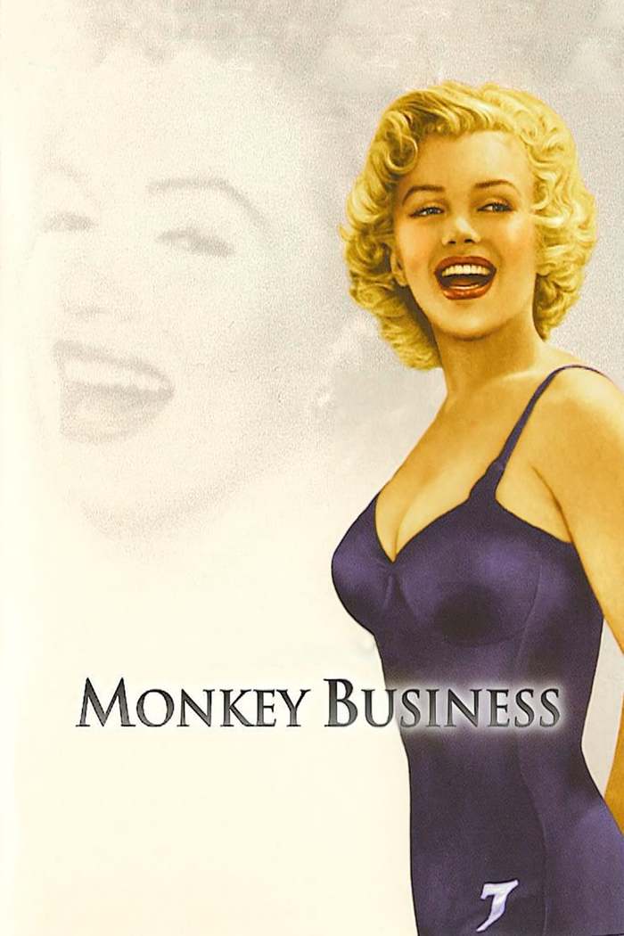 Marilyn Monroe in the film Monkey tricks (II) Cycle Magnificent Marilyn 405 part - Cycle, Gorgeous, Marilyn Monroe, Beautiful girl, Actors and actresses, Celebrities, Blonde, Movies, , Hollywood, USA, Poster, 50th, 1952, Cover, DVD, Longpost