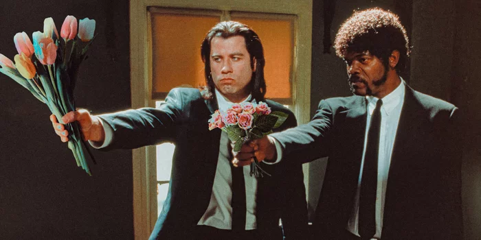 Happy holiday! - My, March 8 - International Women's Day, Pulp Fiction, Photoshop, Vincent Vega, Jules Winnfield