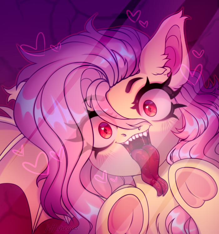 Someone is hungry for love uwu My Little Pony, Fluttershy, Flutterbat