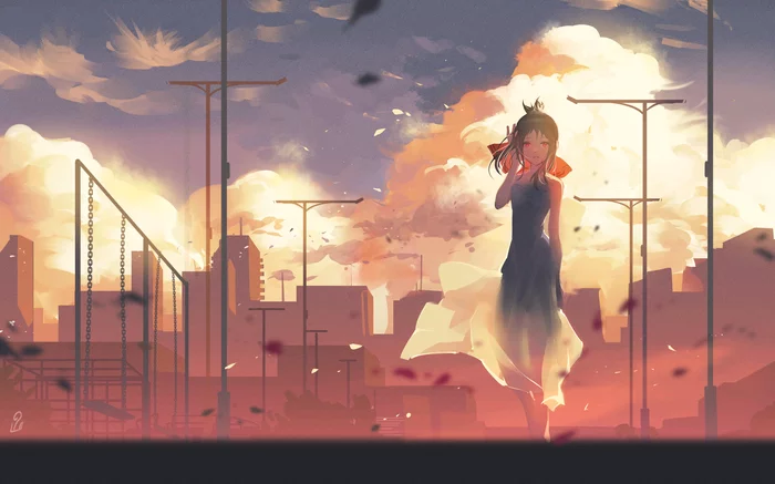 Sunset Kaguya - Kaguya-Sama wa Kokurasetai, Shinomiya kaguya, Anime art, Anime