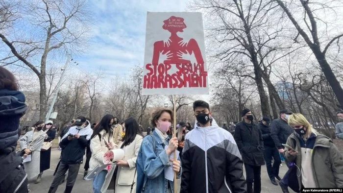 On March 8, a rally of feminists was held in Almaty - news, Feminism, March 8, Rally, Politics, Longpost, Kazakhstan, Almaty