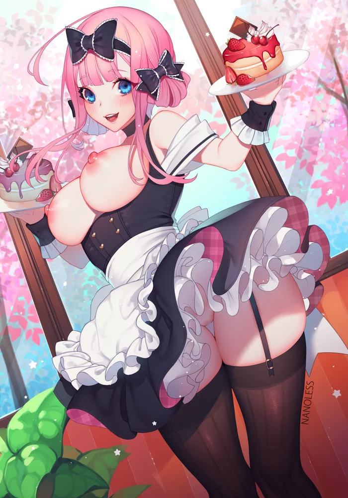 Maid Chica - NSFW, Kaguya-Sama wa Kokurasetai, Fujiwara chika, Anime art, Anime, Art, Erotic, Housemaid, Nanoless