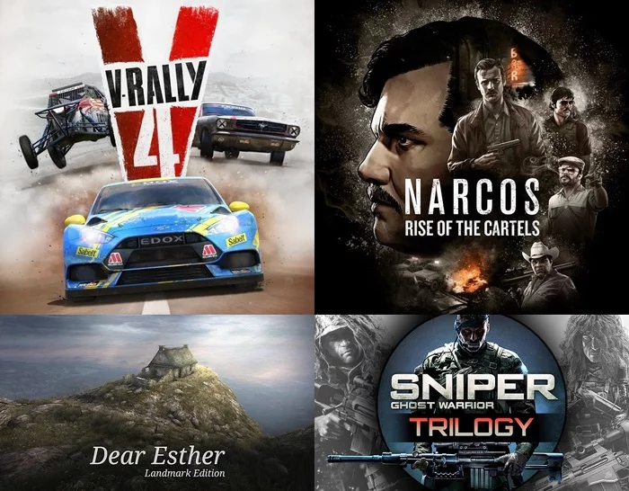 Розыгрыш V-Rally 4, Narcos: Rise of the Cartels, Dear Esther - Landmark Edition и Sniper: Ghost Warrior Trilogy на SteamGifts - Моё, Розыгрыш, Steam, Игры, Steamgifts, Narcos: Rise of the Cartels, Sniper: Ghost Warrior Trilogy, Dear Esther: Landmark Edition