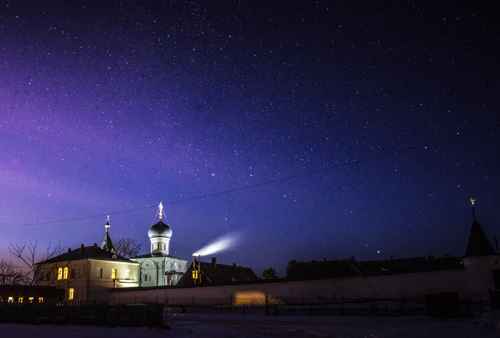 Вознесенский Оршин женский монастырь - Моё, Фотография, Звезды, Небо, Монастырь