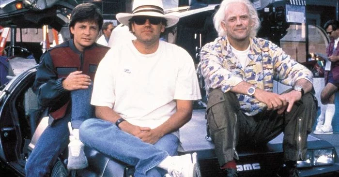 A little bit of nostalgia 6: behind the scenes Back to the Future (1985-1990) - Назад в будущее, Photos from filming, Robert Zemeckis, Michael J. Fox, Christopher Lloyd, Actors and actresses, Longpost, Movies, Back to the future movie, Back to the future (film)