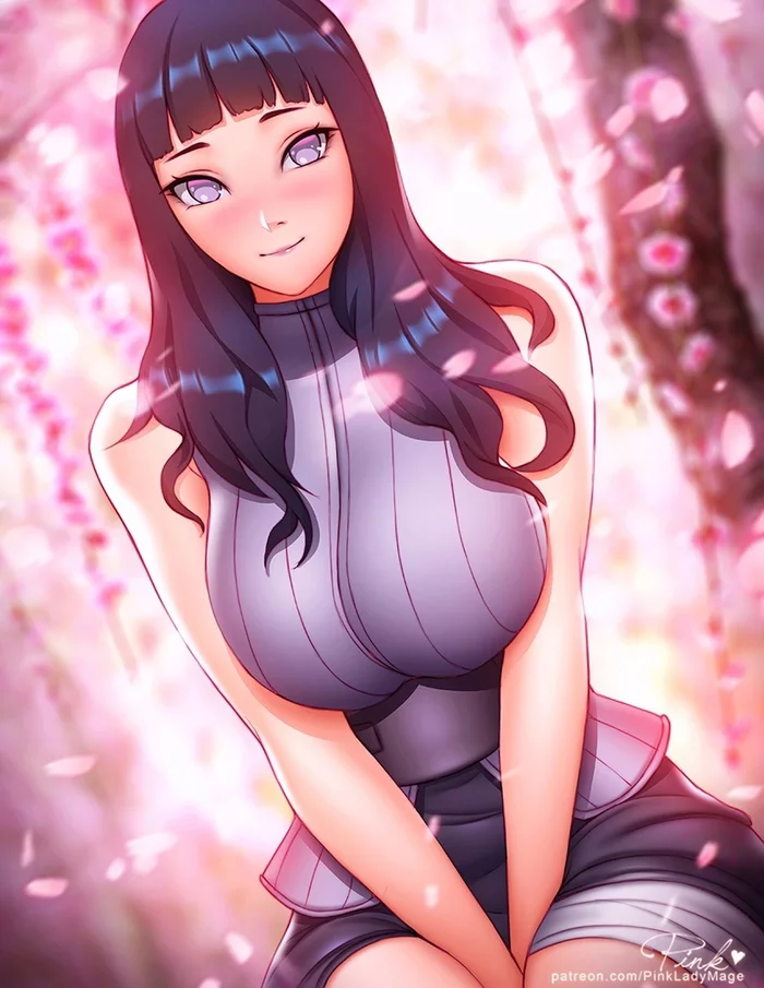 Cutie Hinata - Anime, Anime art, Naruto, Hinata hyuga, Pinkladymage