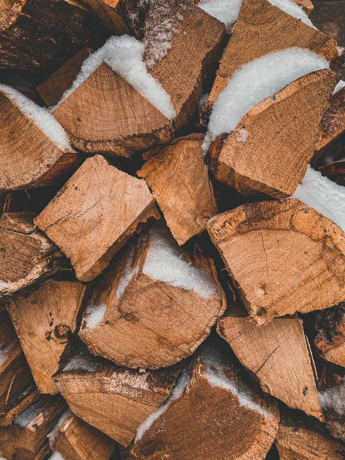 Log background - Firewood, Log, Background, Phone wallpaper, Snow, Crimea, Mobile photography