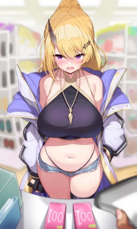 N-Don't look at me like that... Who knew that it would be hot in a jacket - NSFW, Anime, Erotic, Anime art