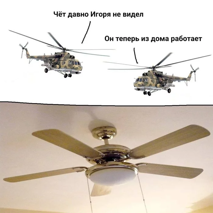 Igor - Helicopter, Fan, Remote work