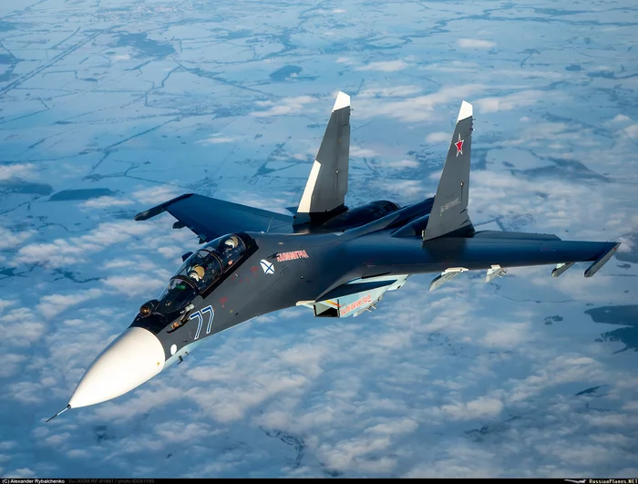 Refueling - The photo, Aviation, Navy, Airplane, Su-30cm