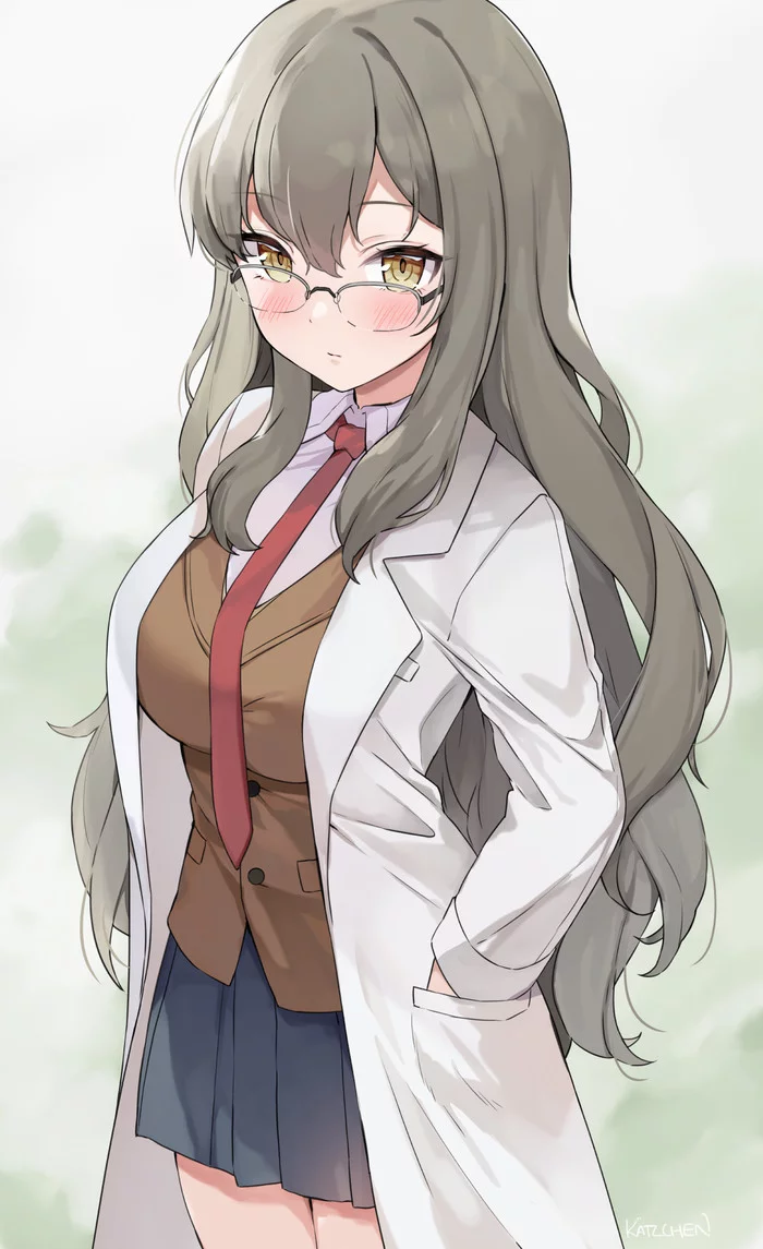 Do you see the rabbit? ) no? and I don't see, but he is) - NSFW, Art, Anime, Anime art, Rascal Does Not Dream of Bunny Girl Senpai, Mai Sakurajima, Girls, Hand-drawn erotica, Boobs, Tights, Bunnysuit, Bunny ears, Longpost