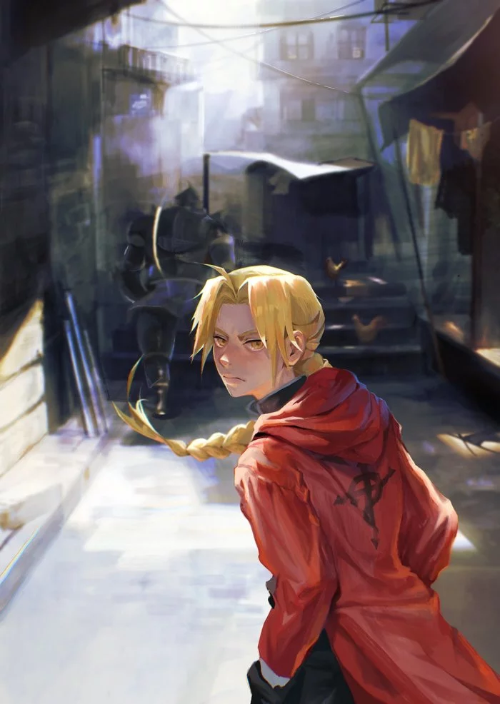 Стальной Алхимик - Арт, Фан-Арт, Картинки, Рисунок, Аниме, Anime Art, Fullmetal Alchemist, Edward Elric, Alphonse Elric, Создание, Рисование, Видео, Длиннопост