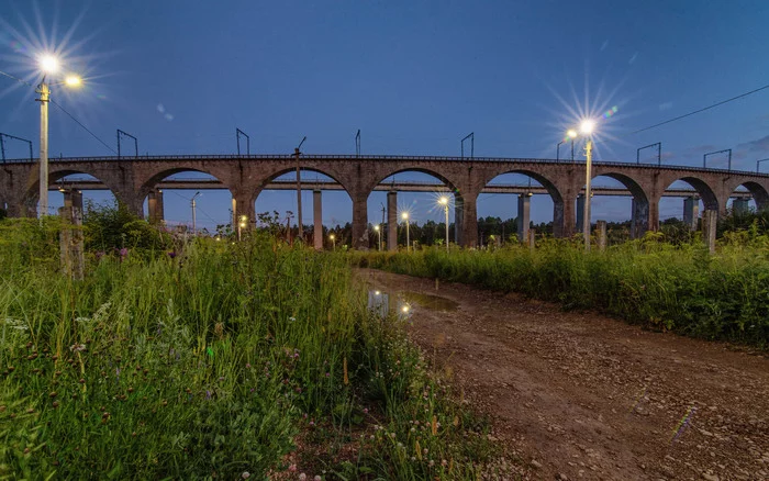 Roman bridge in taiga - My, Ural, Taiga, Bridge, Viaduct