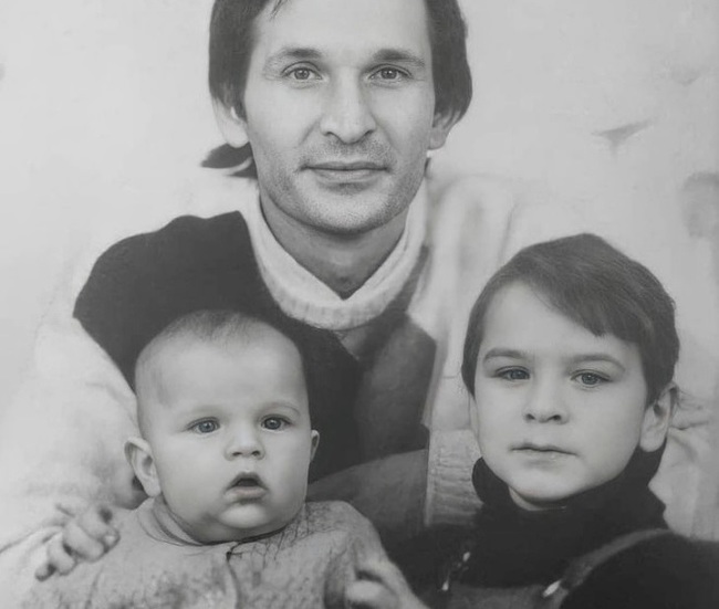 Archival photo of the Dobronravov family - Fedor Dobronravov, Old photo, Black and white, Family photo, Actors and actresses