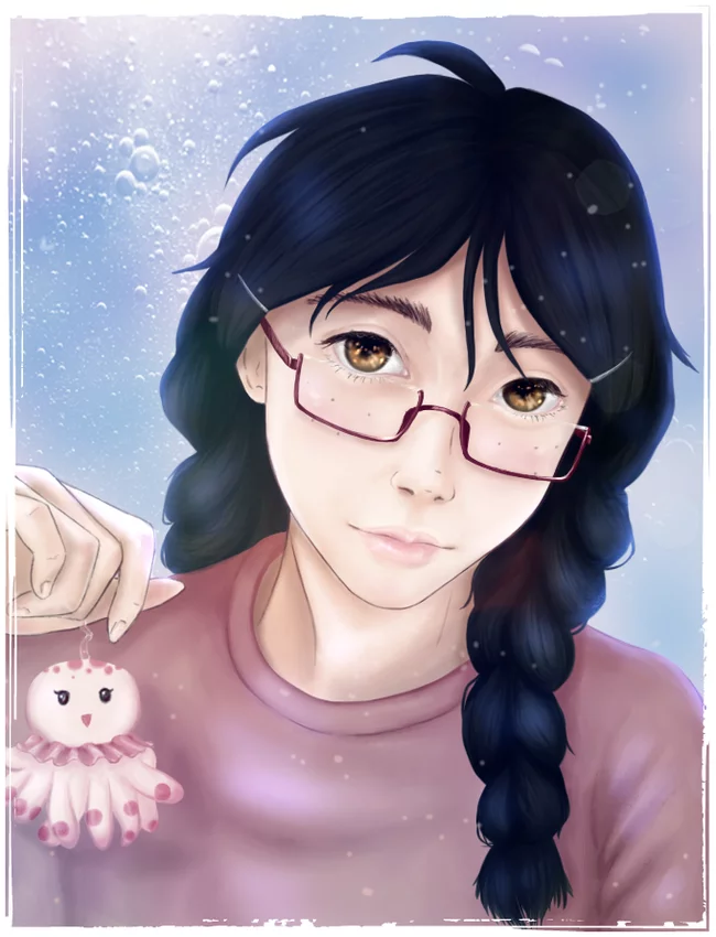 Tsukimi (Princess Jellyfish) - My, Art, Anime