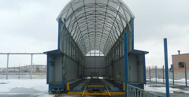 Transborder for railway transport - Railway, Railway carriage, Transportation, Car building, Video, Longpost