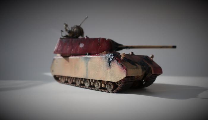 Tank Panzerkampfwagen VIII Maus Maus 1/72 - My, Tanks, Panzerkampfwagen VIII Maus, Zvezda, Stand modeling, Video, Longpost