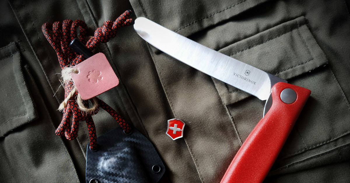 Любимый нож. Victorinox огниво. HOLSTEX.