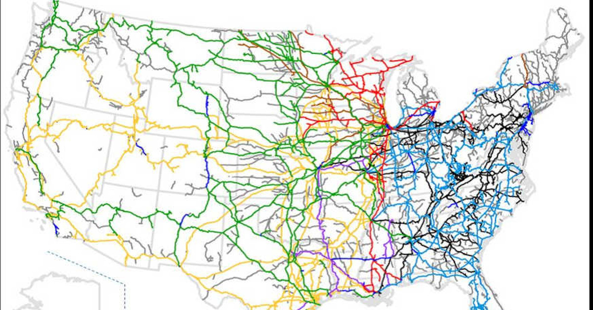 Грузовые железные дороги США: что означает разделение на классы
