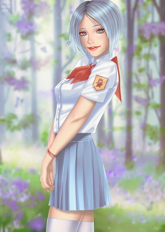 Beautiful Alesya - Endless Summer (visual novel), Visual novel, Camp owlet, Alesya, Art, Fan art