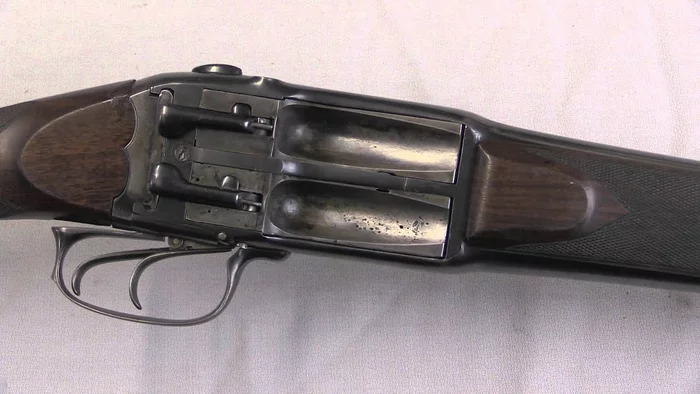 Unusual shotgun - Weapon, Auction, Gun, Shotgun, Rarity, Unusual, Double-barreled shotgun, Rarity, Video