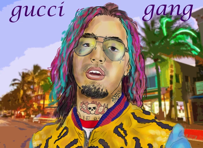 Lil Pump -Gucci Gang - Lil PUMP, Цифровой рисунок