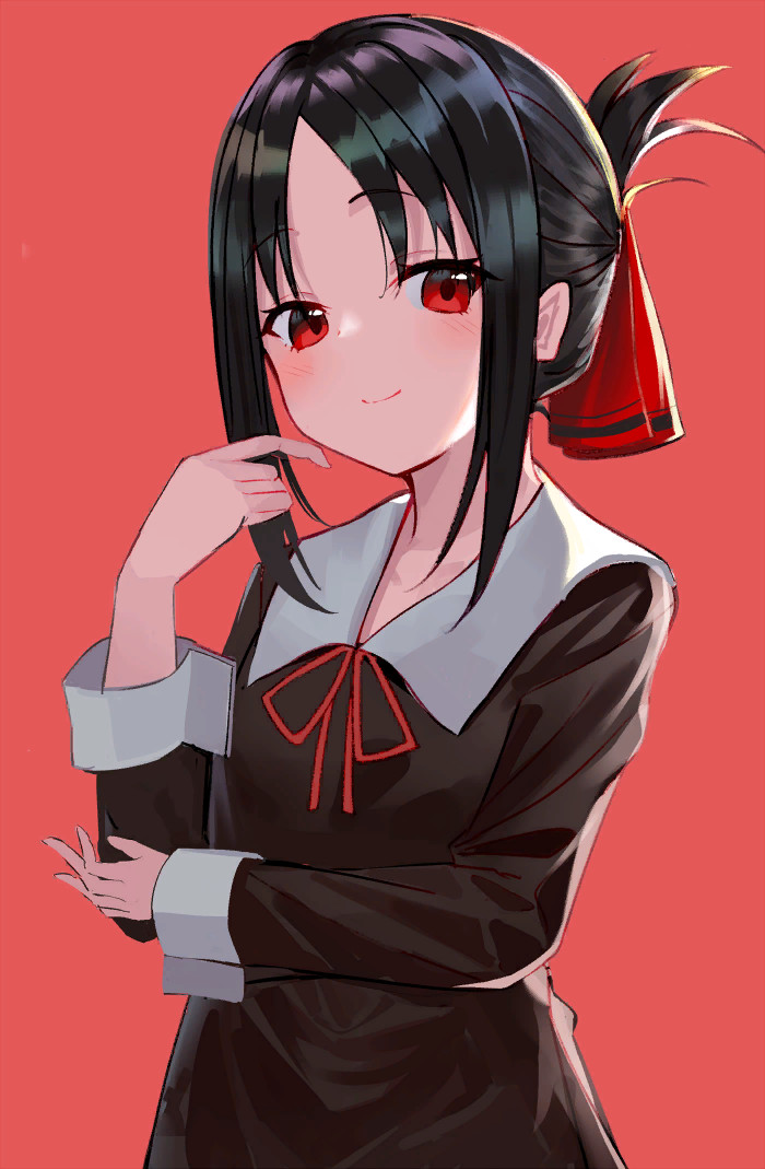 Кагуя - Kaguya-Sama wa Kokurasetai, Shinomiya Kaguya, Anime Art, Аниме, Неко, Длиннопост, Animal Ears