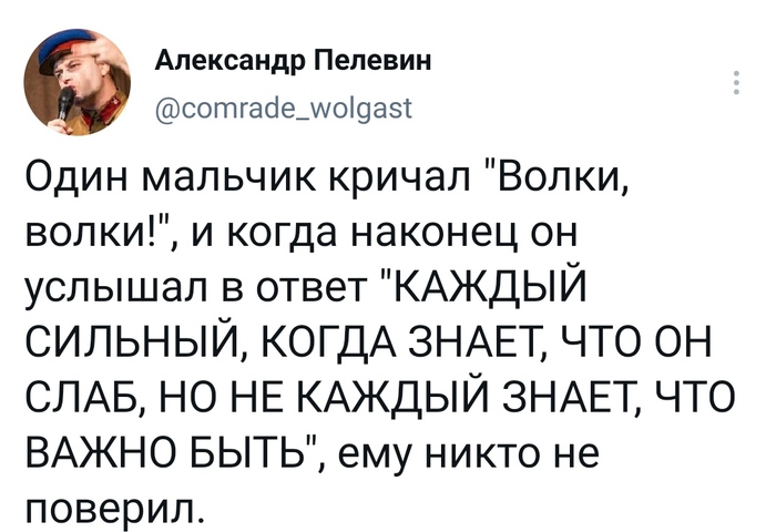 Мальчик который кричал Волк