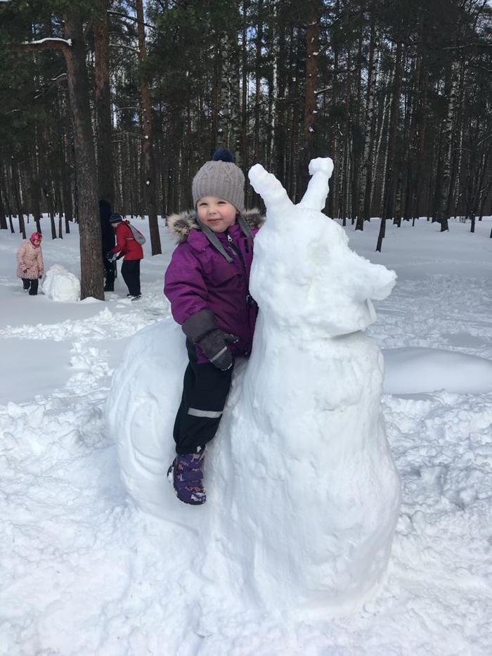 Снеговики и родители - Моё, Снеговик, Снег, Родители и дети, Длиннопост