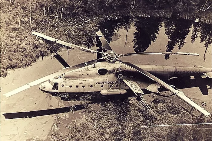 The helicopter lies in the swamp for 40 years - My, Helicopter, , Longpost, Emergency landing