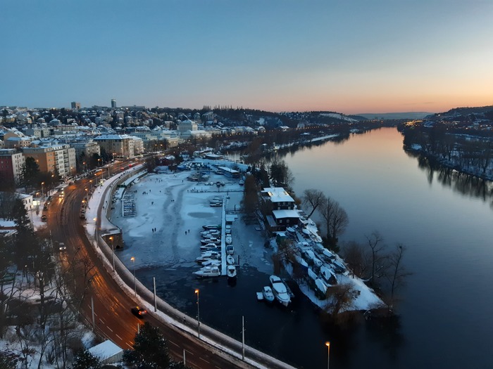 Лед на Влтаве