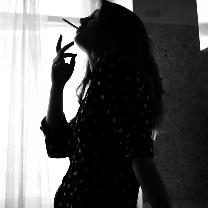 #MarcoPolo10 - My, Behind the scenes, Black and white, Mobile photography, Smoking, 18+, Girls, Cigarettes