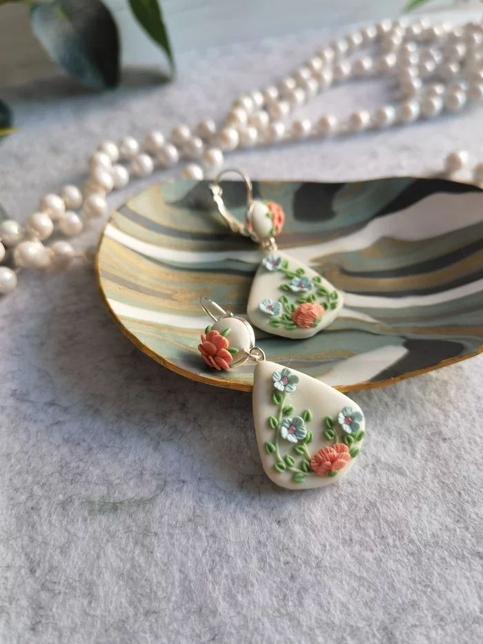 And here we are playing with flowers - Longpost, Video, Flowers, Polymer clay, Needlework without process, My