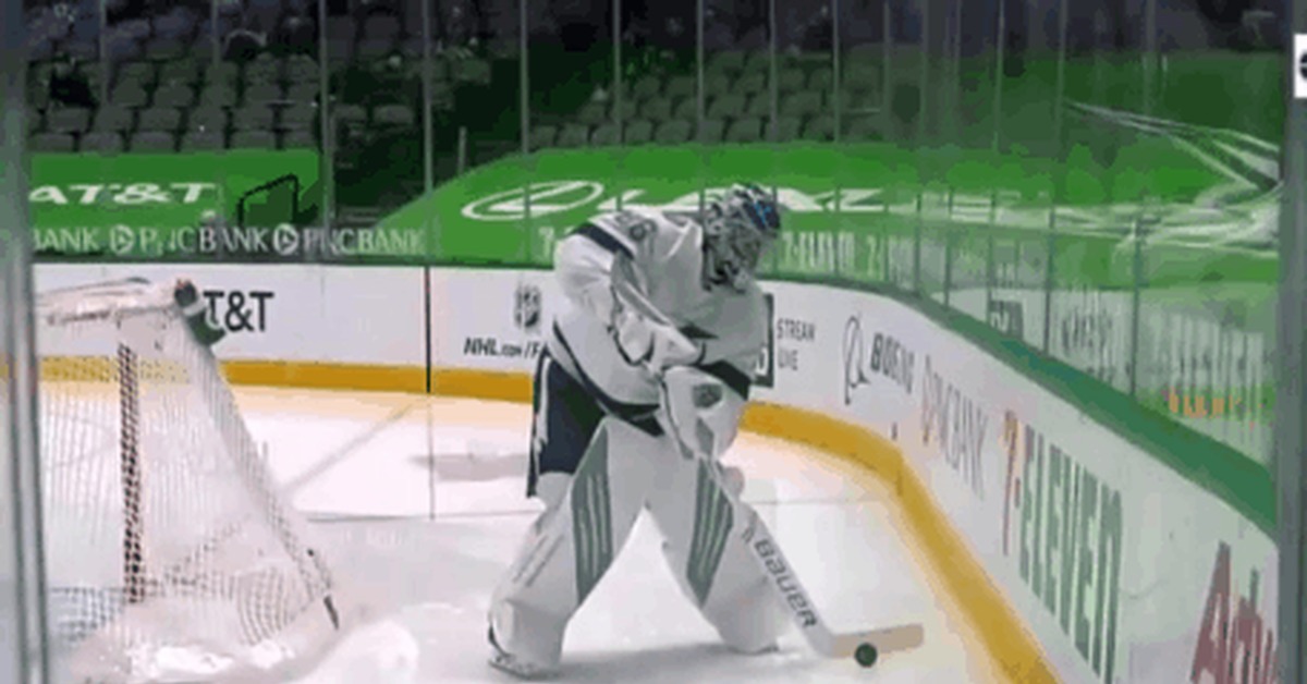 Friendly fire - Sport, Hockey, Nhl, Tampa bay lightning, Andrey Vasilevsky, Injury, Goalkeeper, Record, Curiosity, GIF