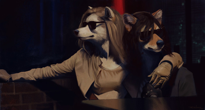 Only Canines Left Alive - Furry, Anthro, Art, Furry canine, Trunorth