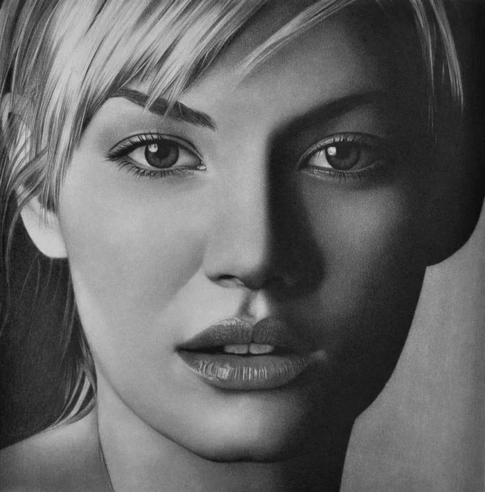 Elisha Cuthbert - Drawing, Pencil drawing, Actors and actresses, Elisha Cuthbert, Girls, Art