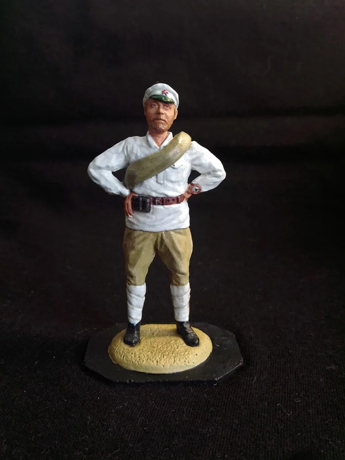 Figurine Red Army soldier Sukhov - My, Tin soldiers, Miniature, Hobby, White Sun of the Desert, warrior, Longpost, Sukhov