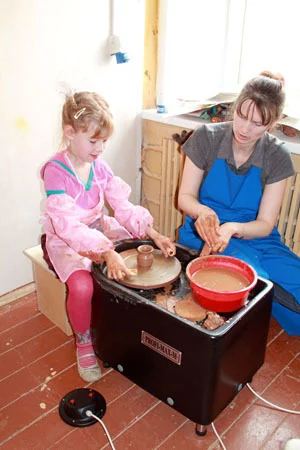 Pottery for children - My, Pottery, Potter's wheel