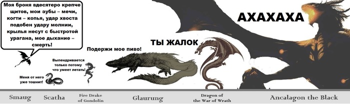 Dracometry according to Tolkien - Tolkien, The hobbit, The Dragon, Show off