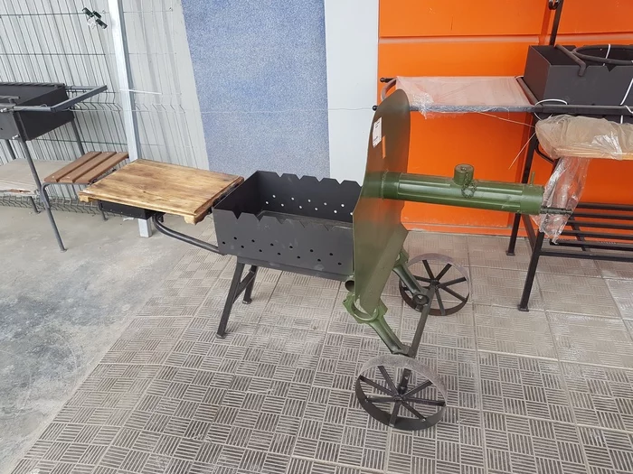 Let's hold off the barbecue season - My, Shashlik, Brazier, Maksim, Maxim machine gun