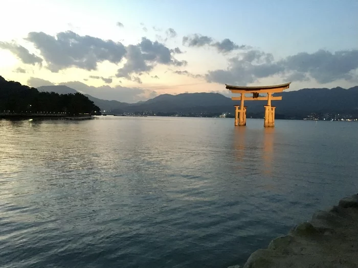 Torii. Sunset - My, Japan, Torii, The photo